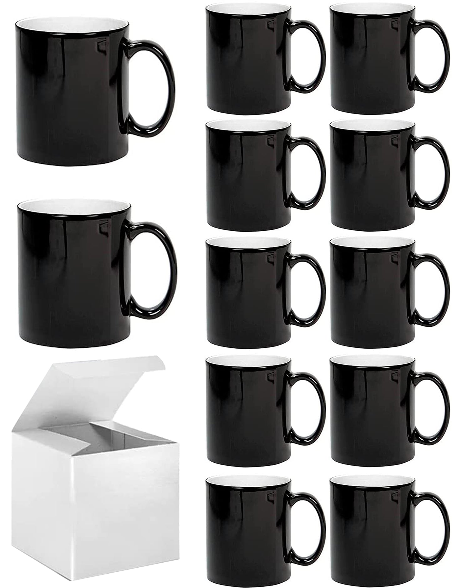 12 Pack Color Changing Mug 11 Ounce and 15 Ounce with Boxes