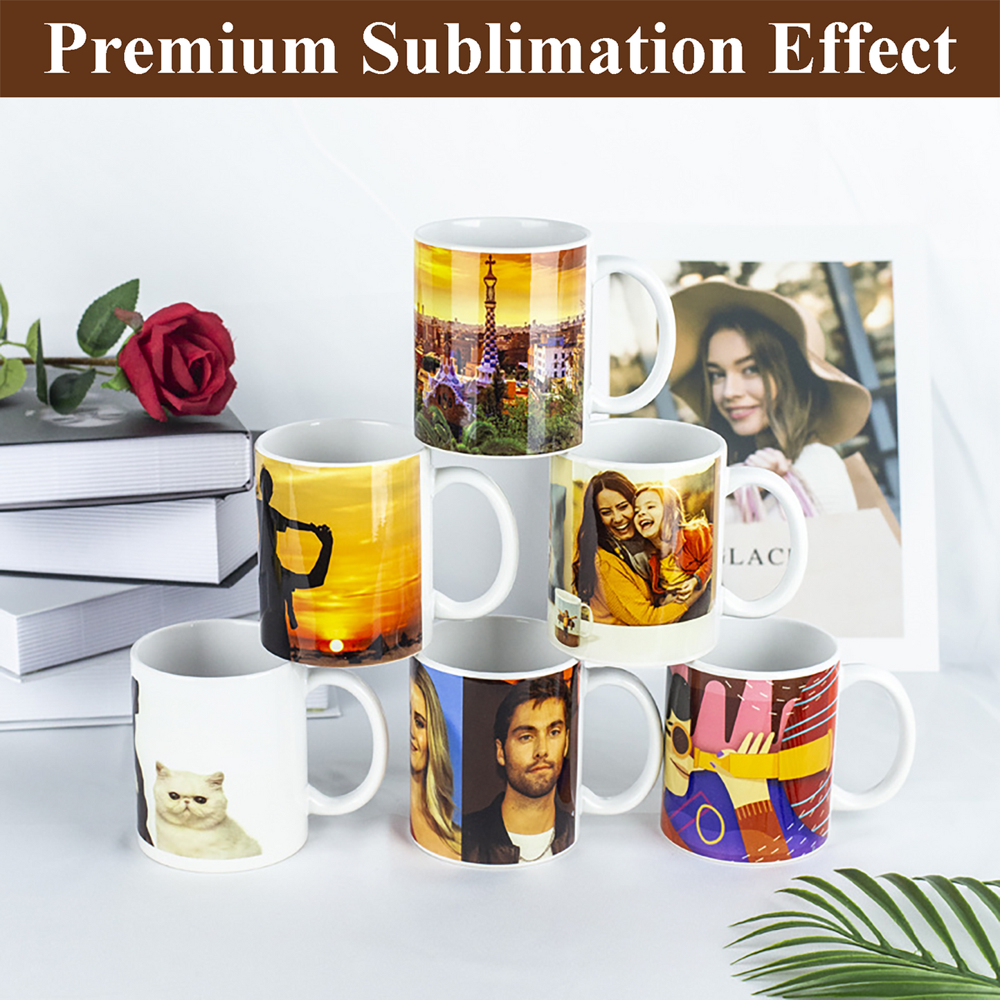 27Pack/36Pack Sublimation Mugs 15oz/11oz Blank White Coffee Cup